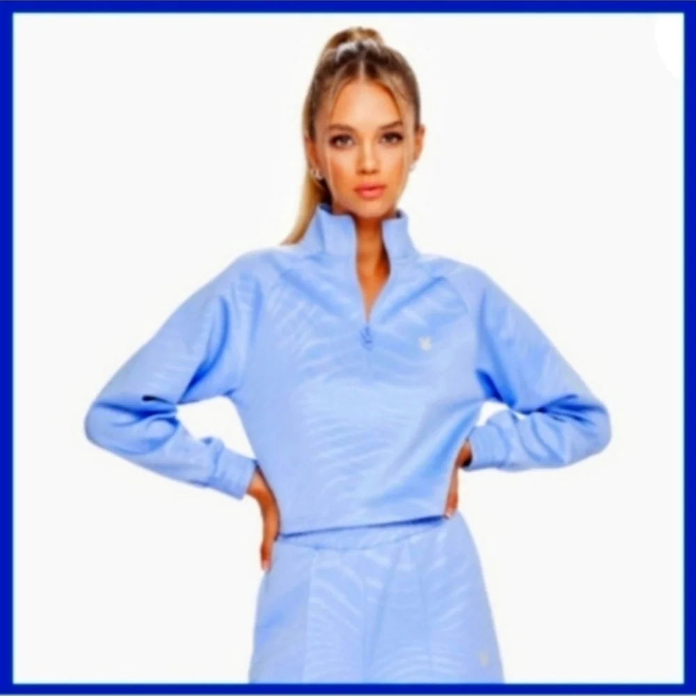 Sweatshirt hoodie By Cardio Bunny WAVES - VIBES Zip-up medium Cardio Bunny WAVE - Picture 10 of 11